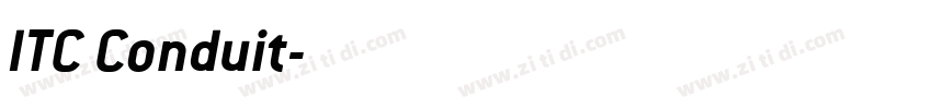 ITC Conduit字体转换